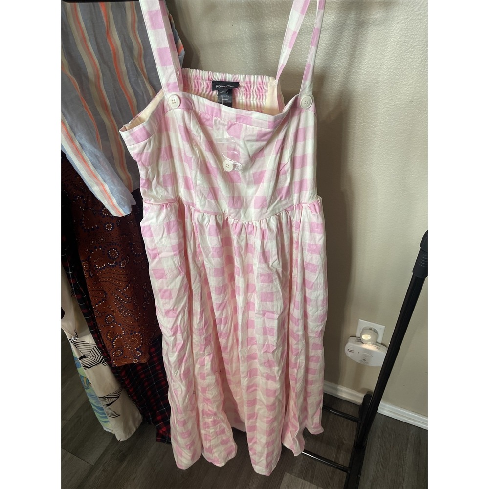 Retro Chic Midi Poplin Tank Skater Dress Size 0